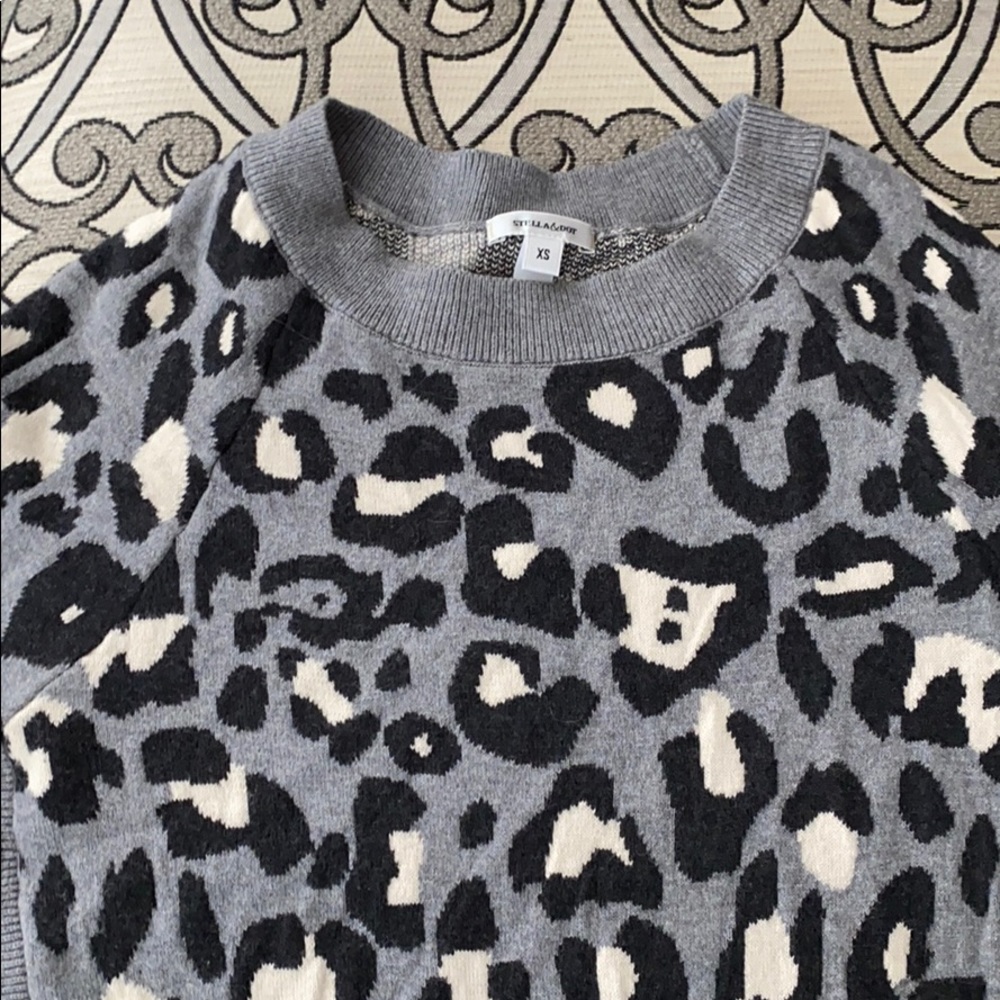Stella & Dot animal print sweater